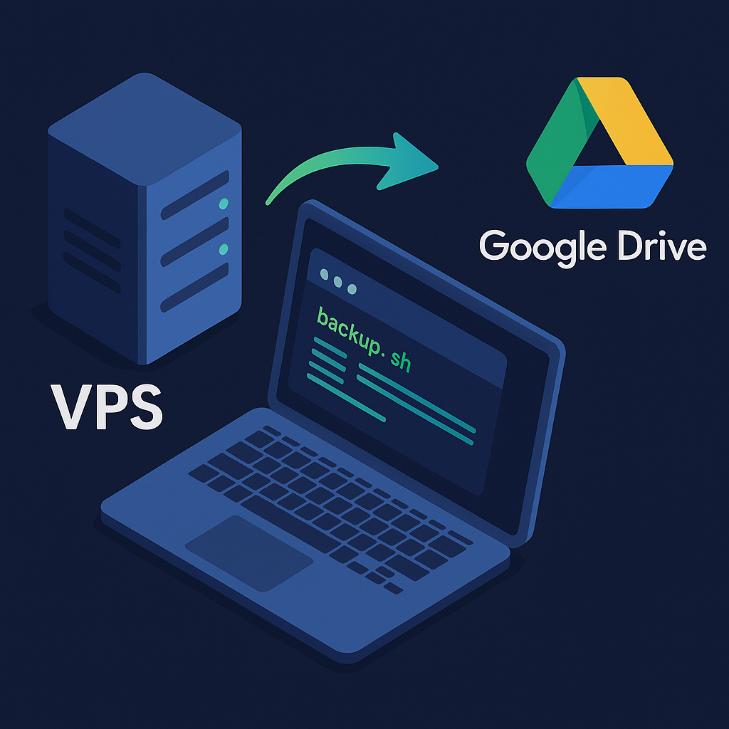 Backup otomatis VPS ke Google Drive