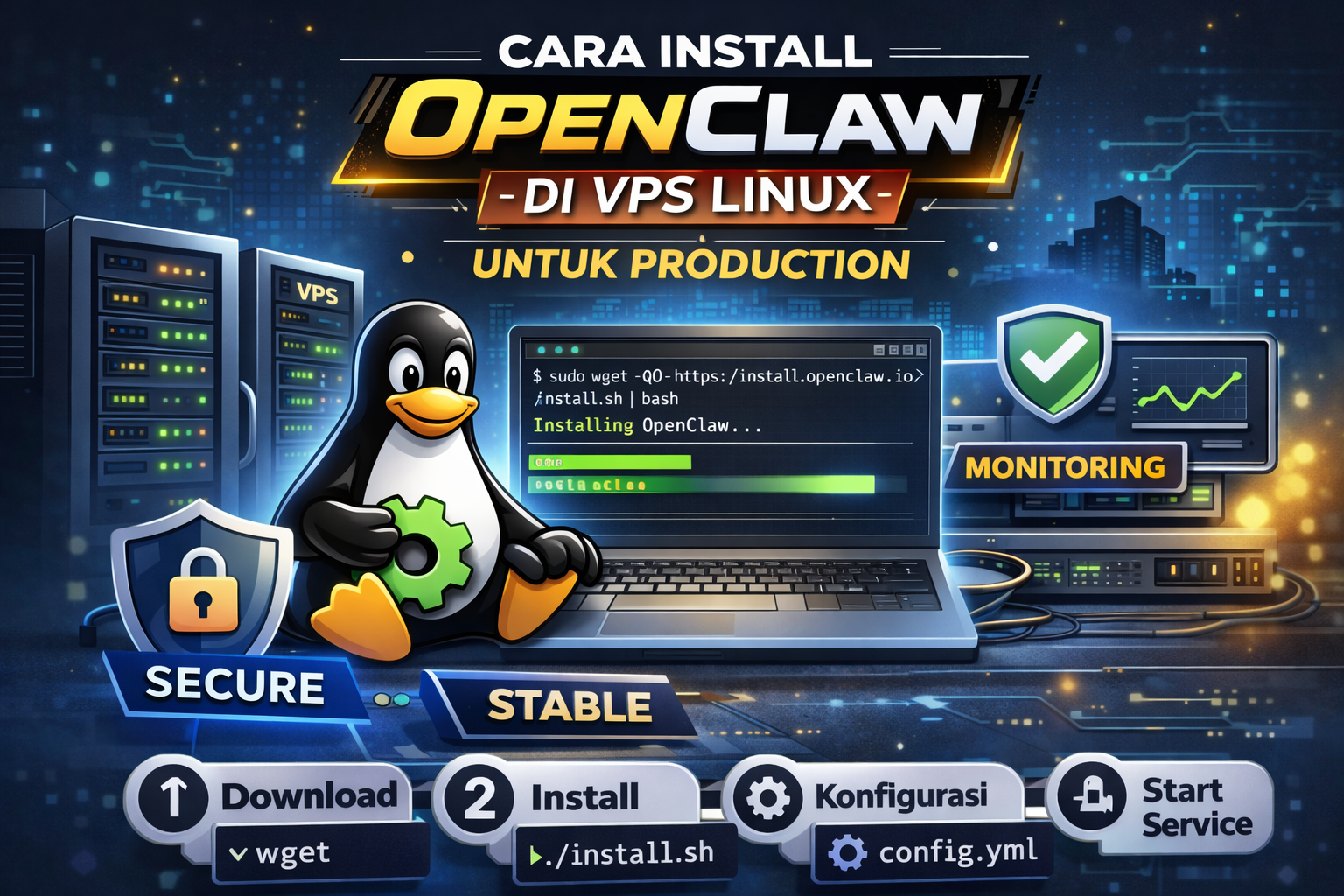 Cara Install OpenClaw di VPS Linux untuk Production: Panduan Lengkap dari Nol