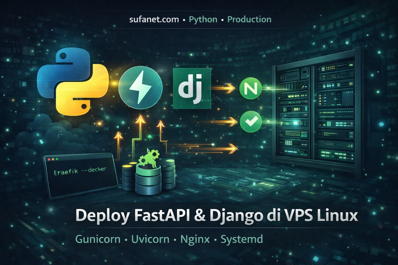 Cara Deploy Aplikasi FastAPI dan Django di VPS Linux Production (Python)