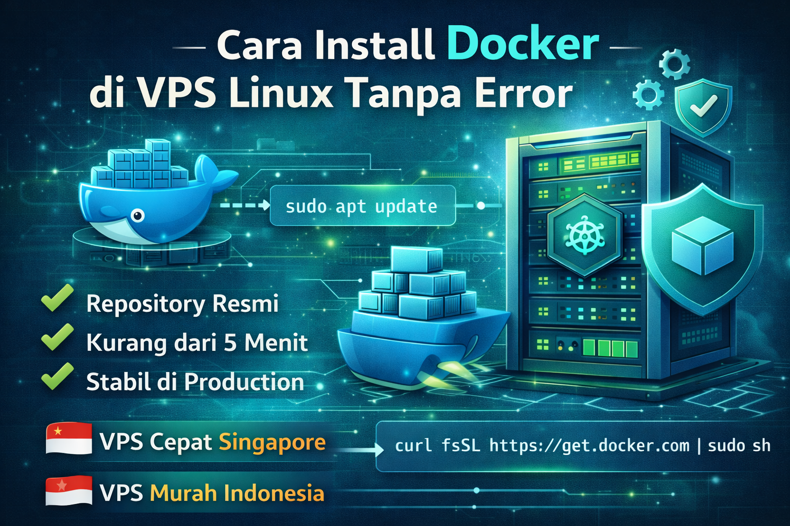 Cara Install Docker di VPS Linux Tanpa Error (Stabil & Production Ready)