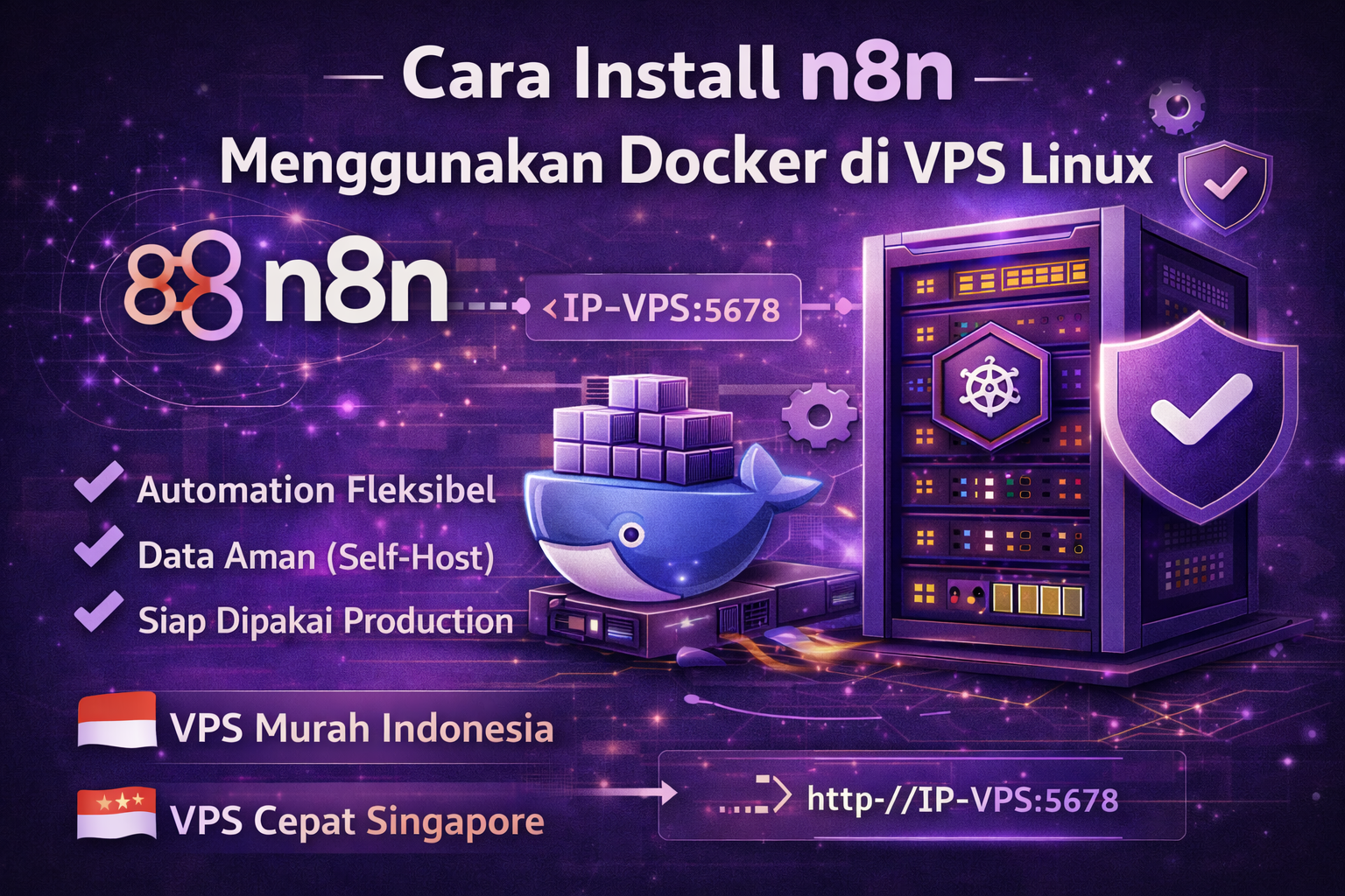 Install n8n di VPS Linux menggunakan Docker