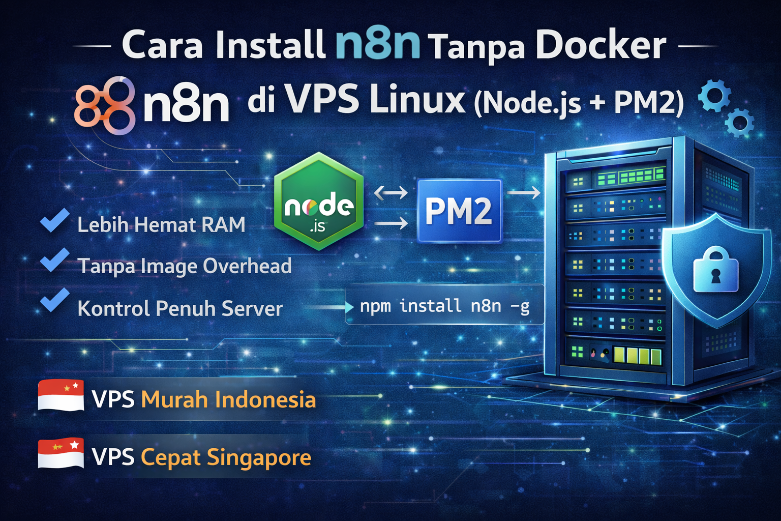 Install n8n di VPS Linux tanpa Docker