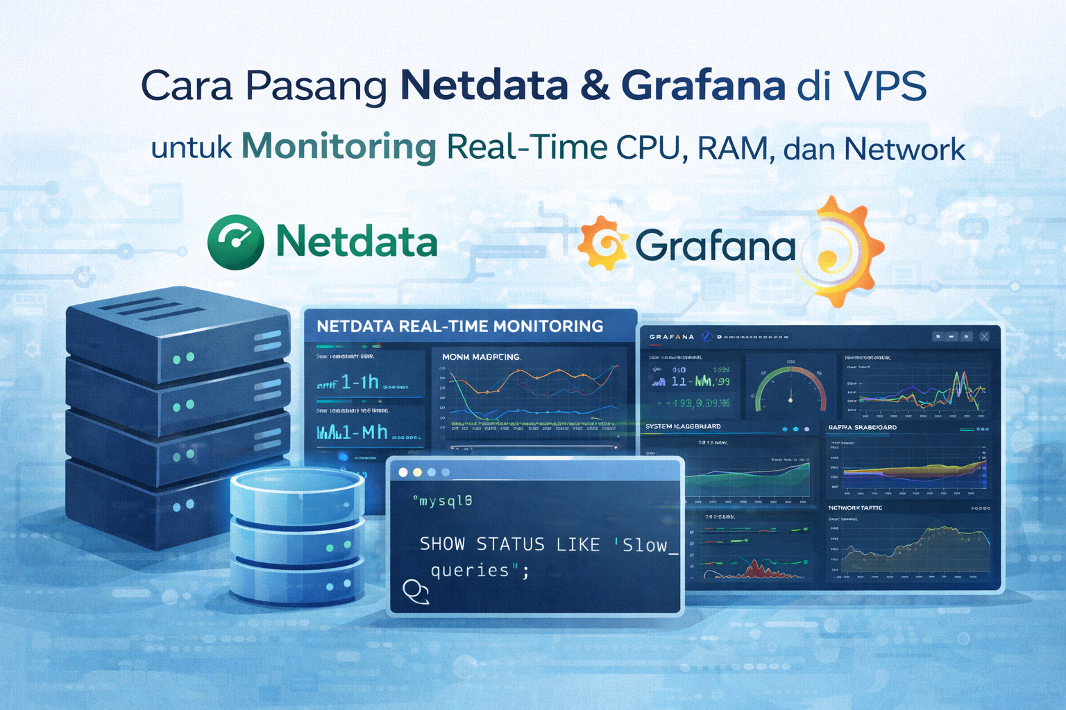 Monitoring VPS dengan Netdata dan Grafana